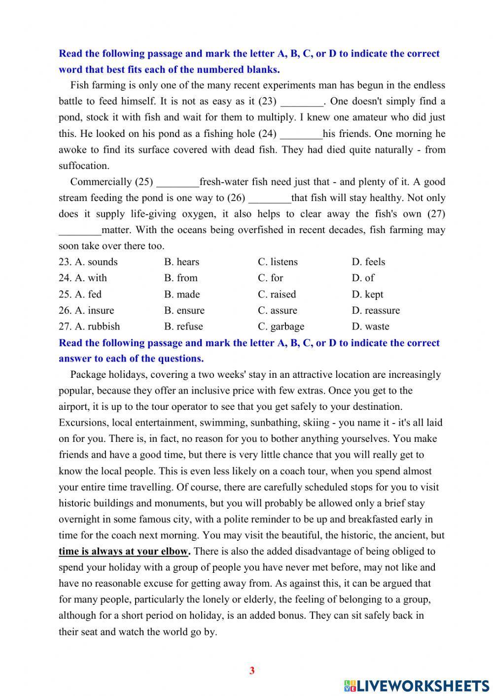 Test 2  (Đề Thi Vào 10 )