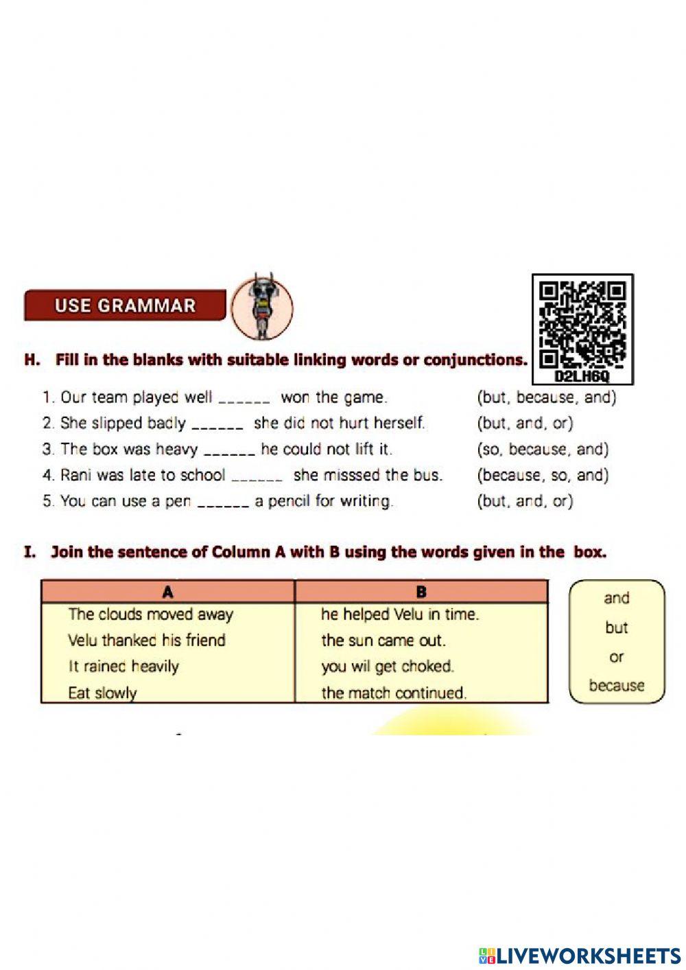 6th std Term-3 Unit-1 CONJUNCTION