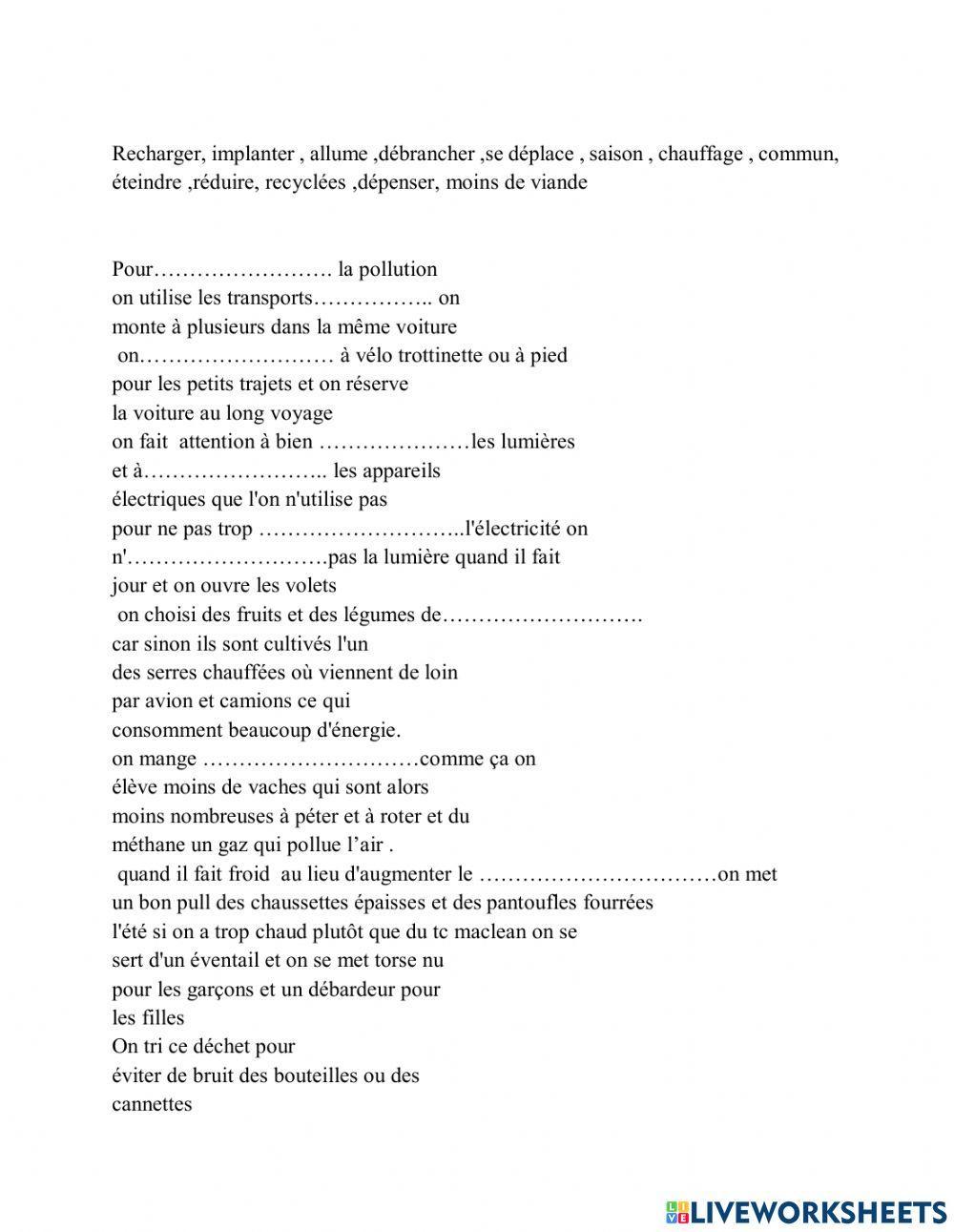 12 solutions poul le climat