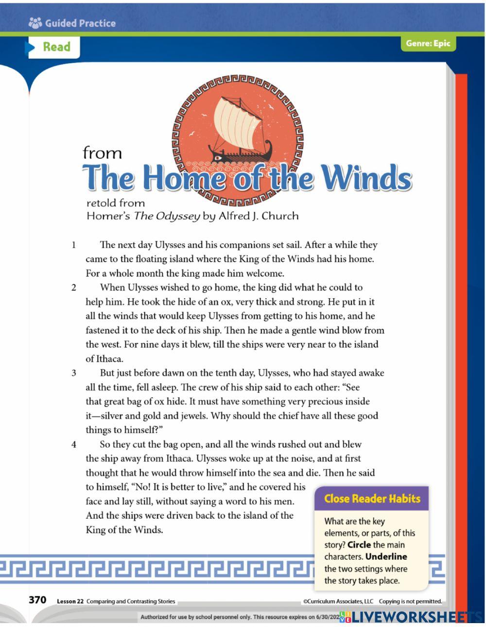 Part 2: Comparing & Contrasting 2 Stories-Epics