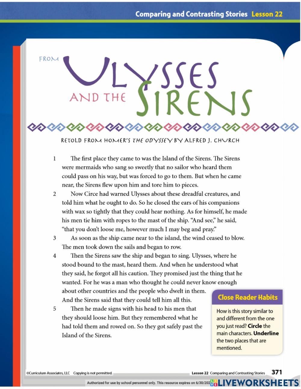 Part 2: Comparing & Contrasting 2 Stories-Epics