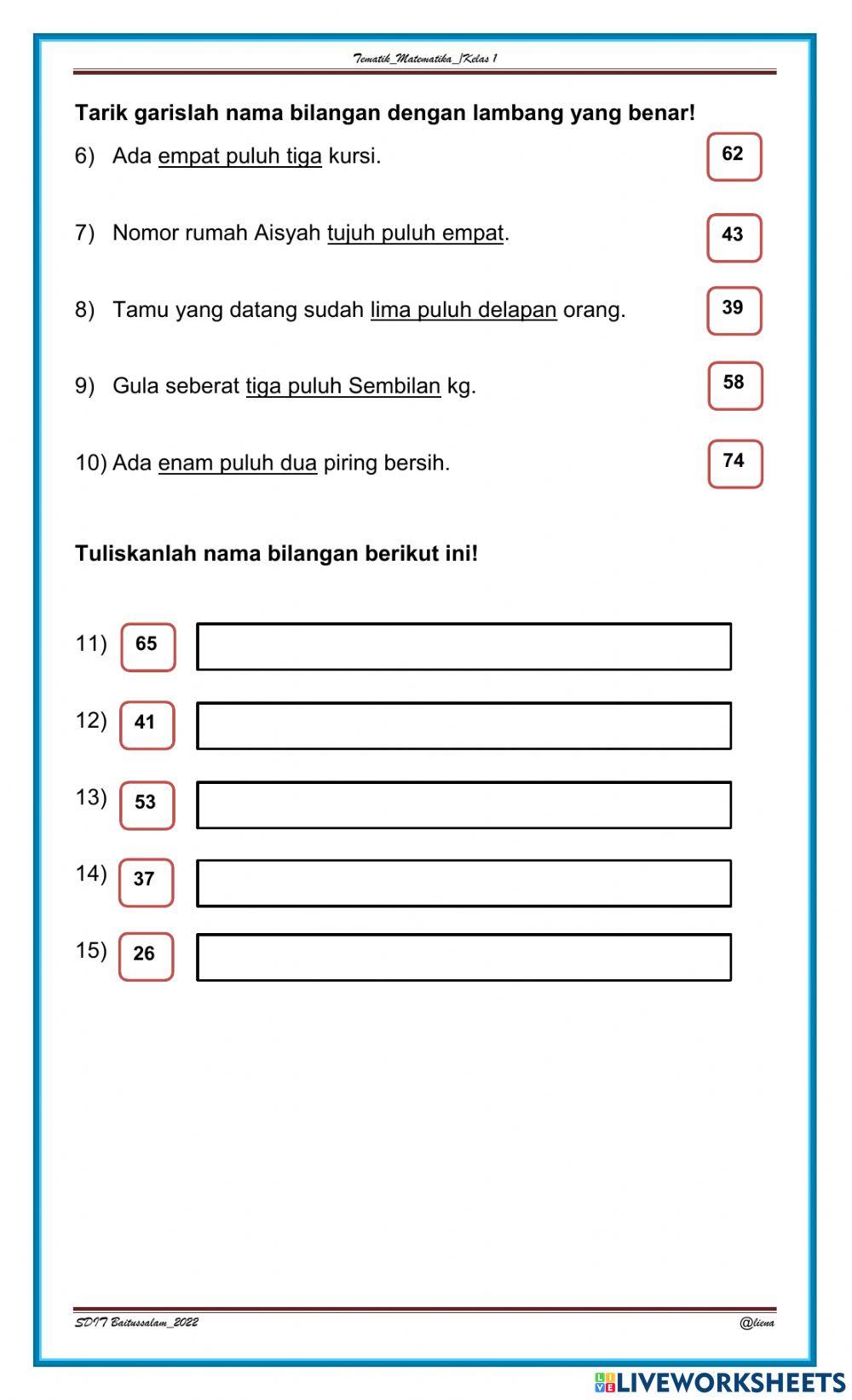 Ulangan Matematika