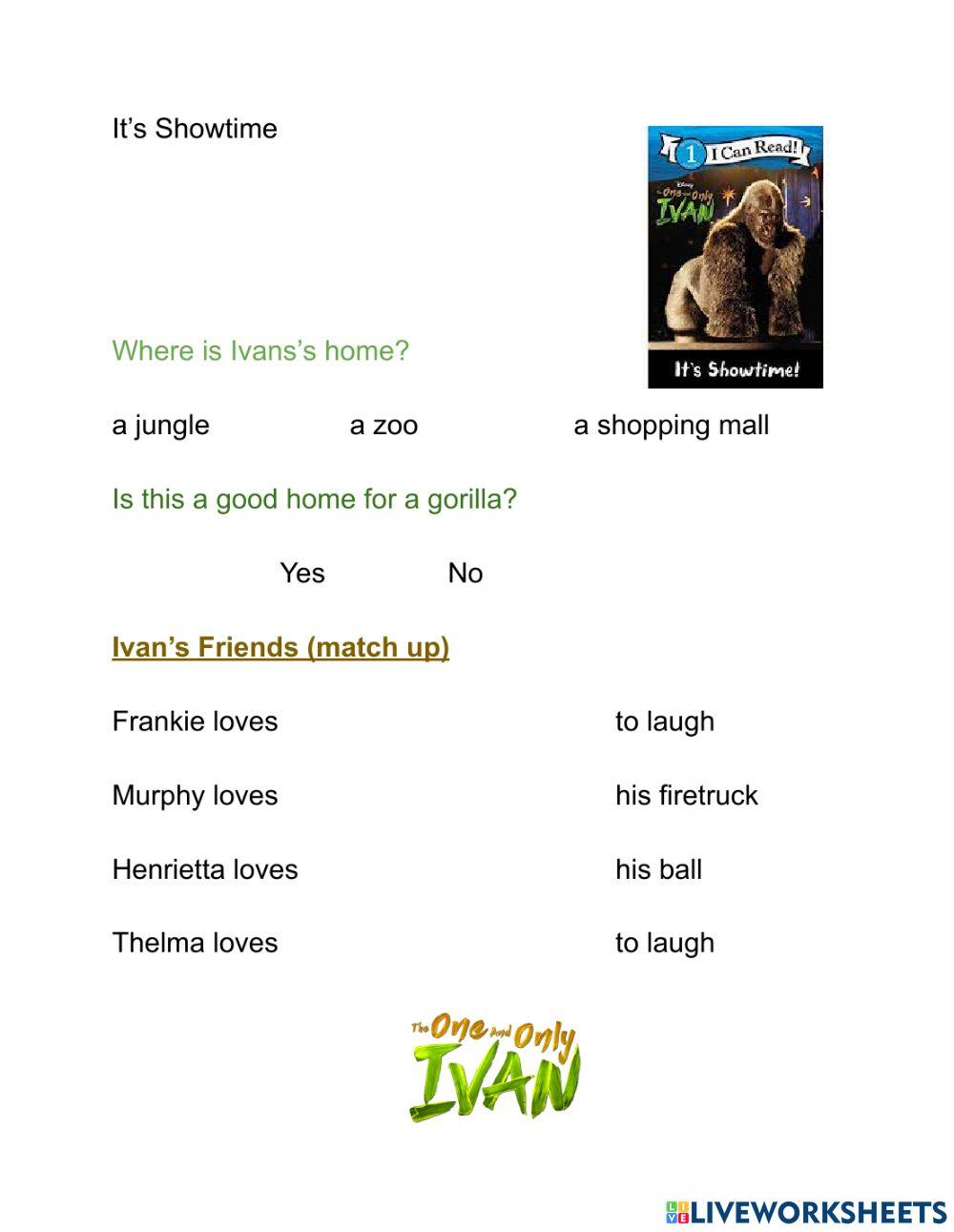 The One and Only Ivan It's Showtime