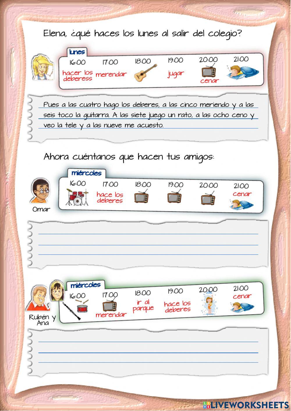 Horas y tiempo libre