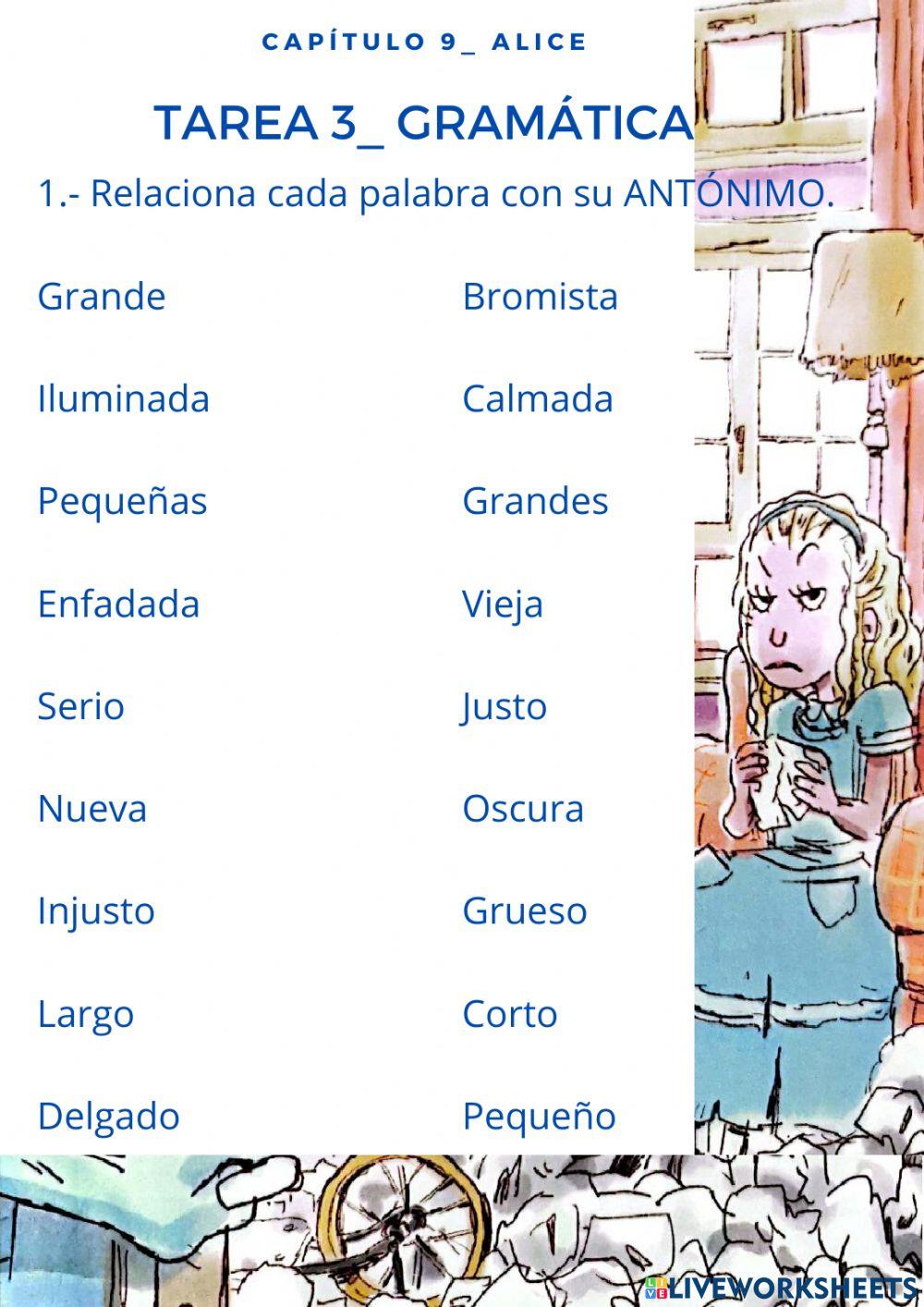Alice- Capítulo 9- Gramática