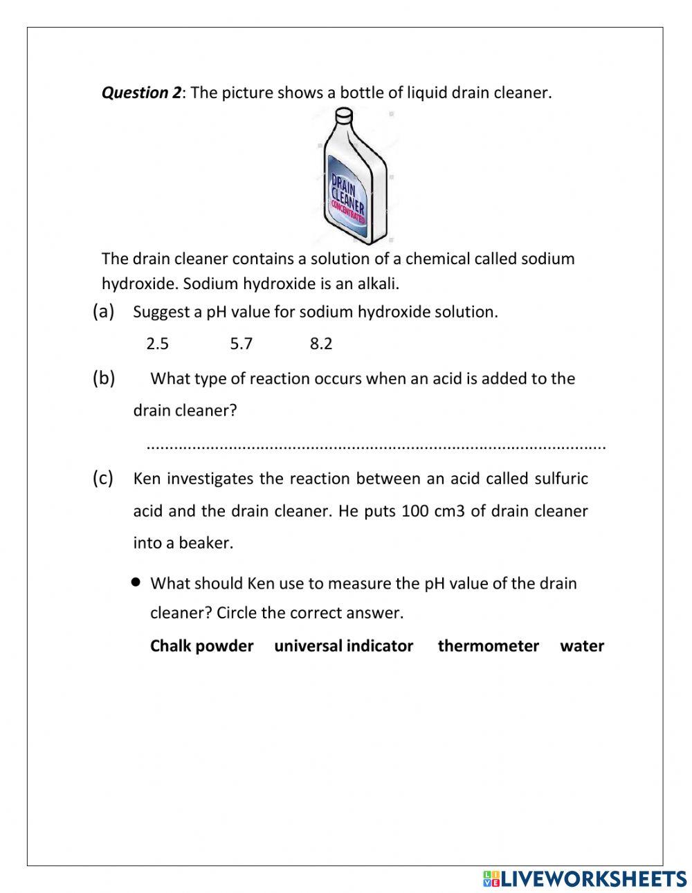 Acid and alkali
