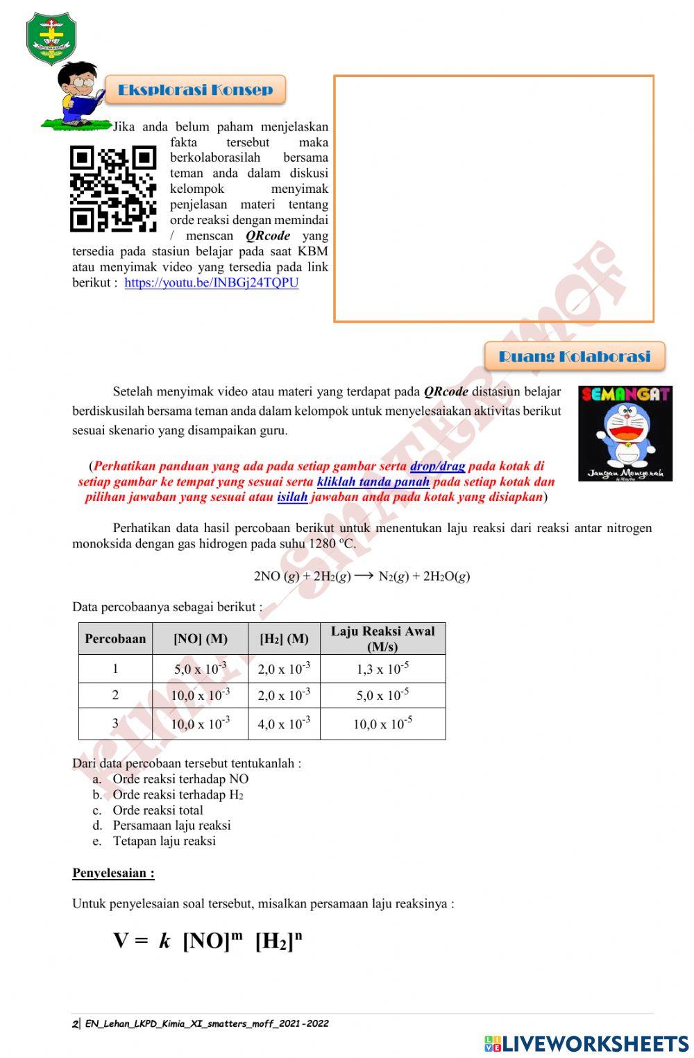 Penentuan Orde Reaksi