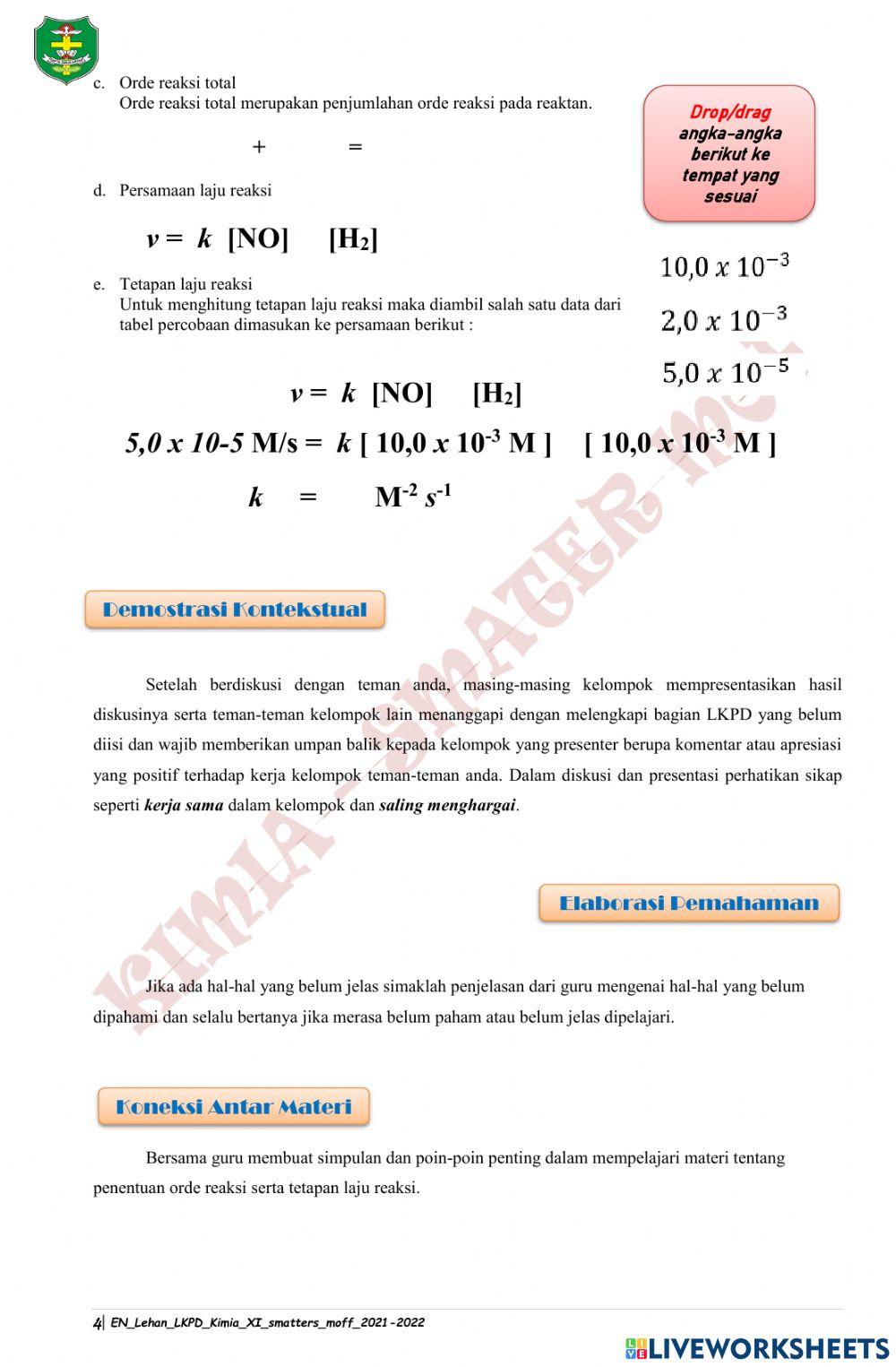 Penentuan Orde Reaksi