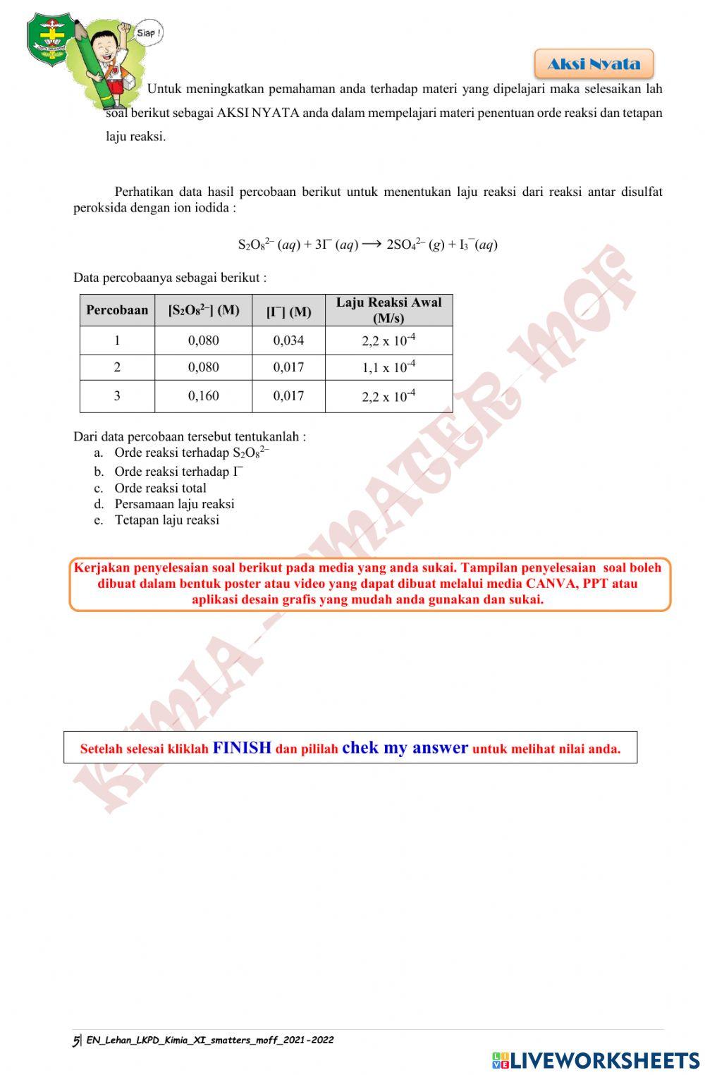 Penentuan Orde Reaksi