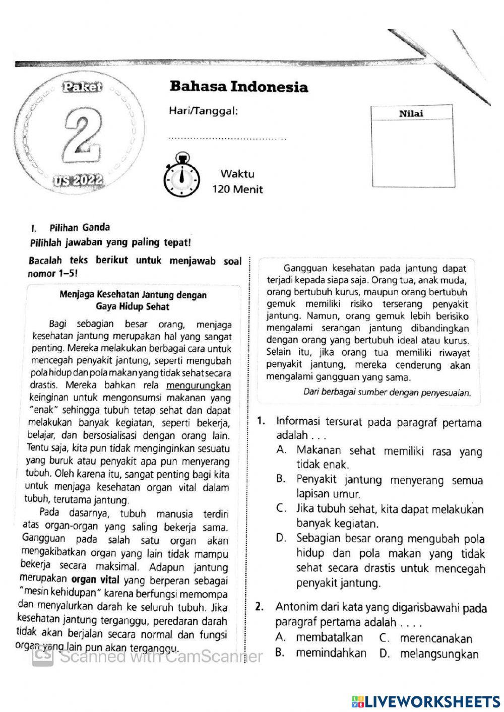 Senin 7 februari - bahasa indonesia