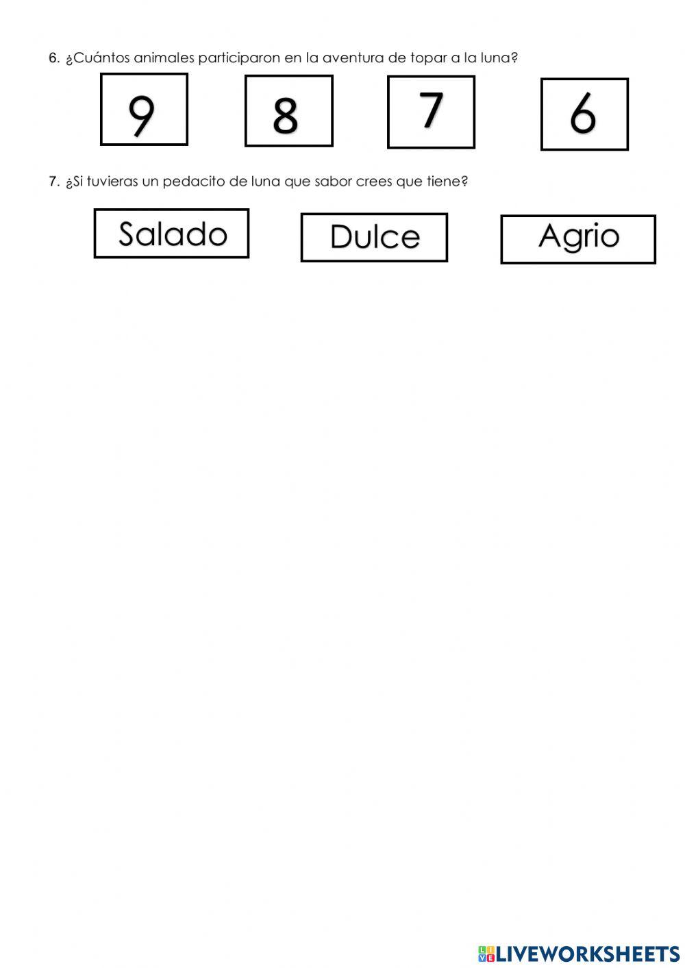 Cuento A qué sabe la luna