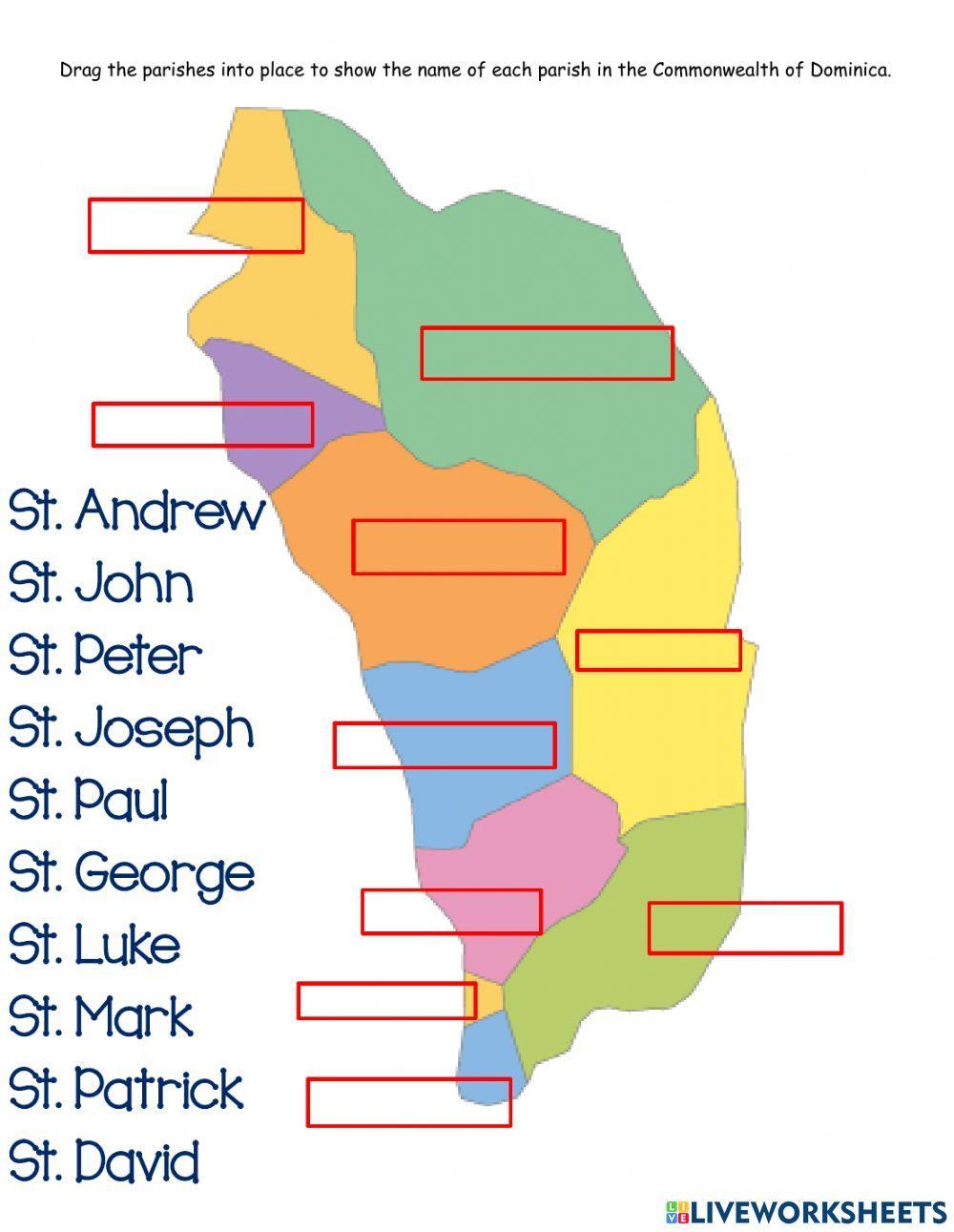 Parishes in Dominica