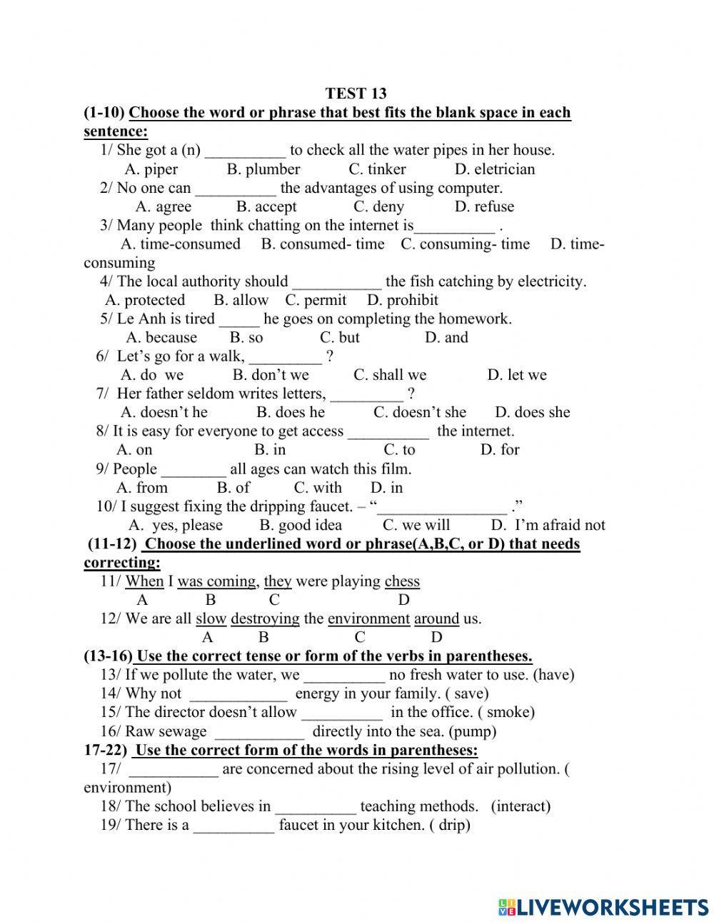 Mr Duy Lop 10 Test 13