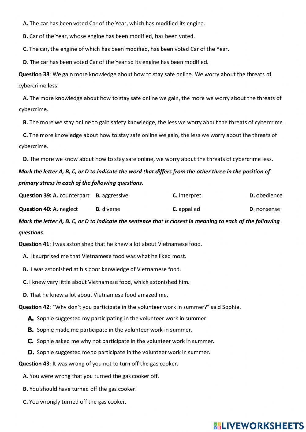 G12 - 2nd midterm test