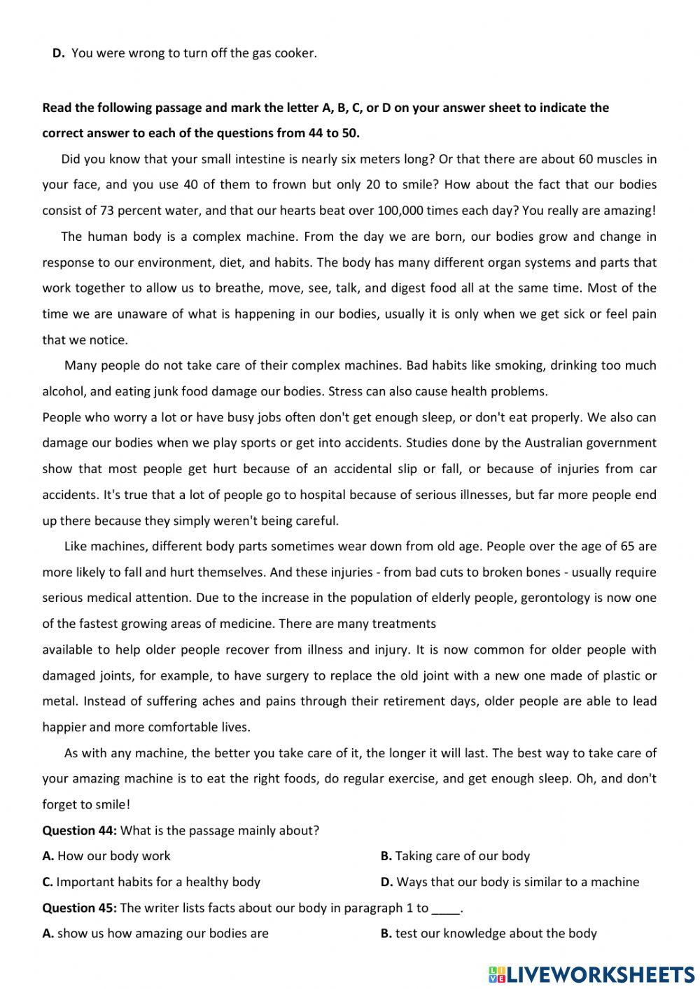 G12 - 2nd midterm test