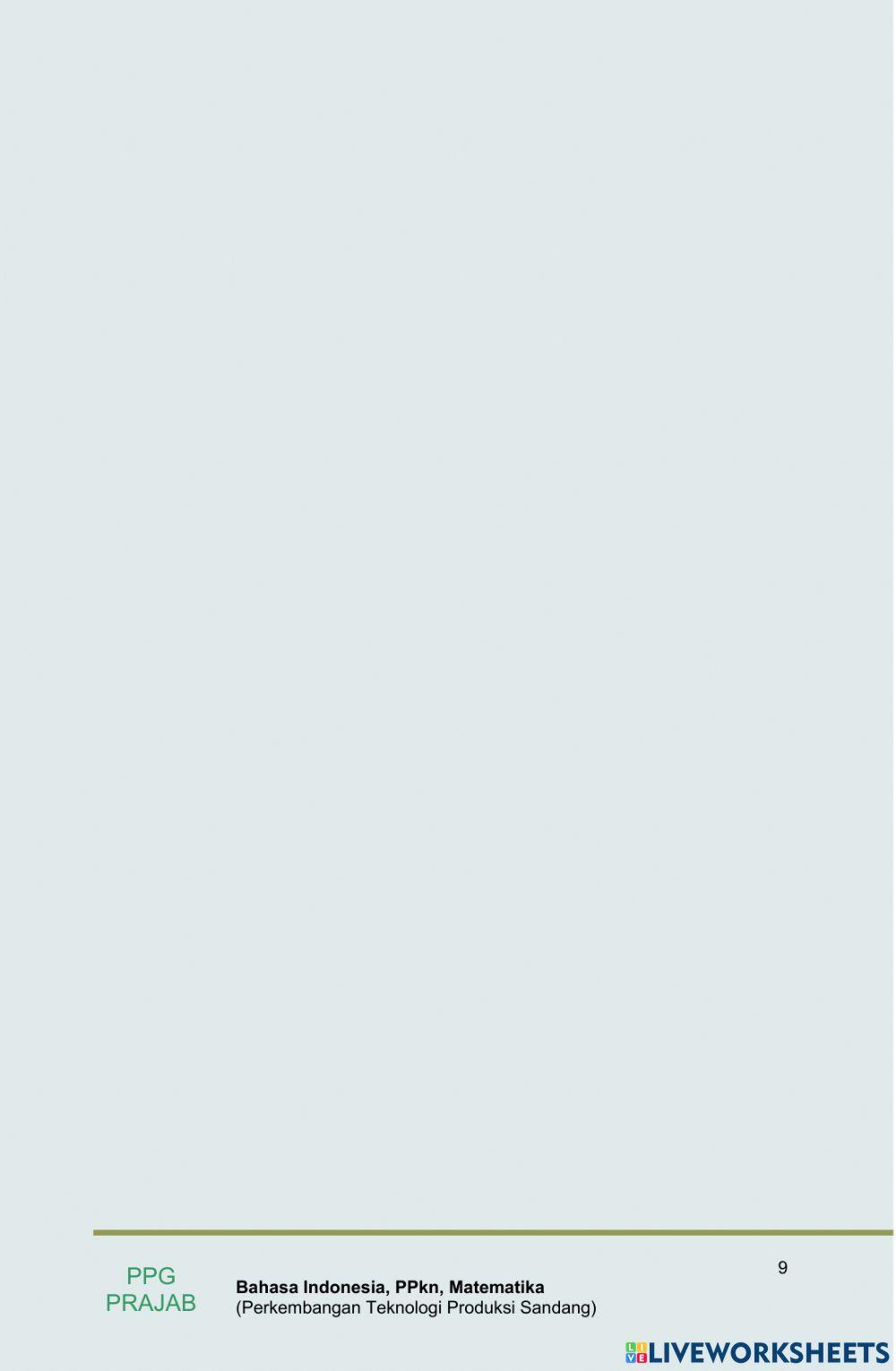 Perkembangan teknologi produksi sandang