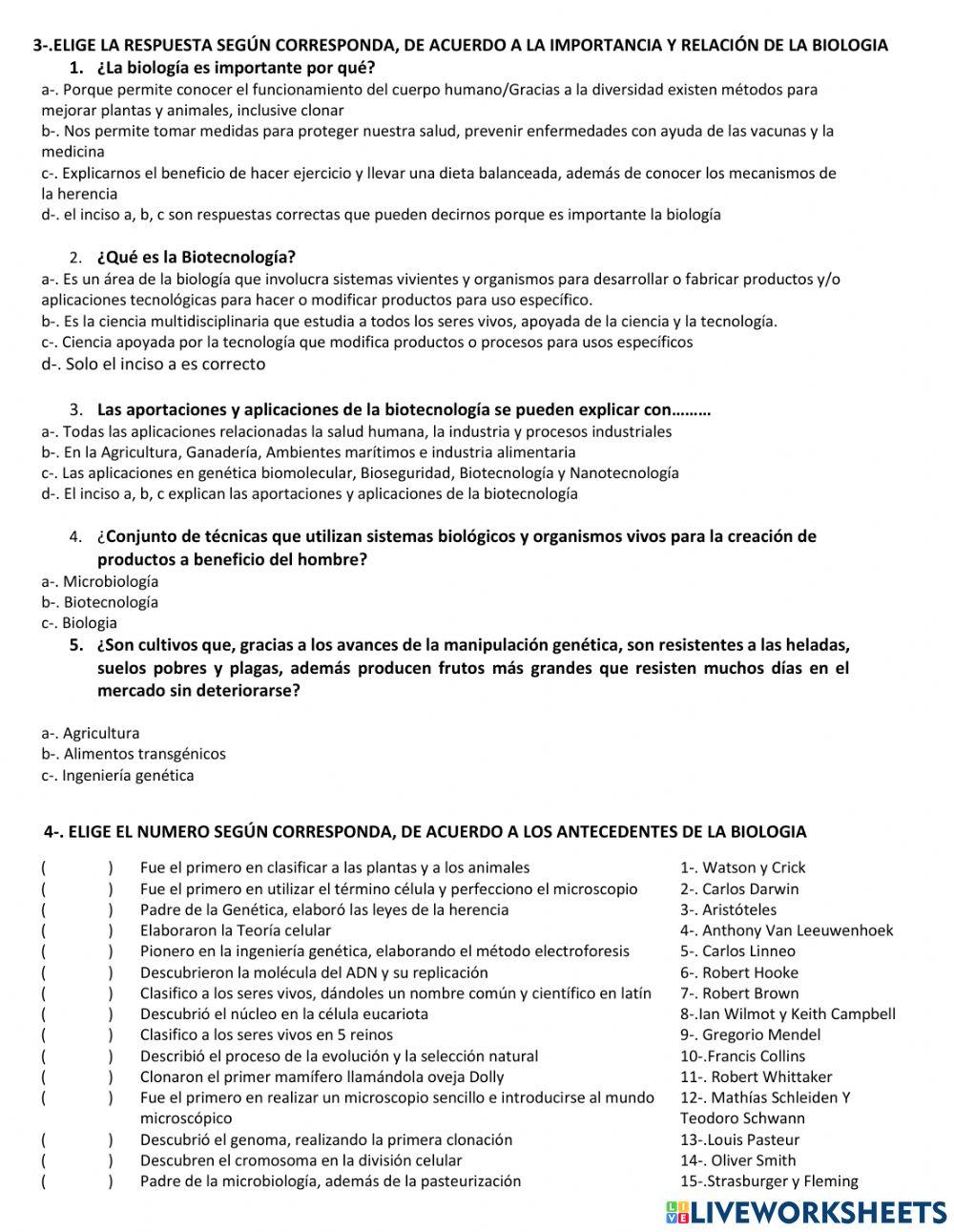 La biologia como ciencia y sus bases