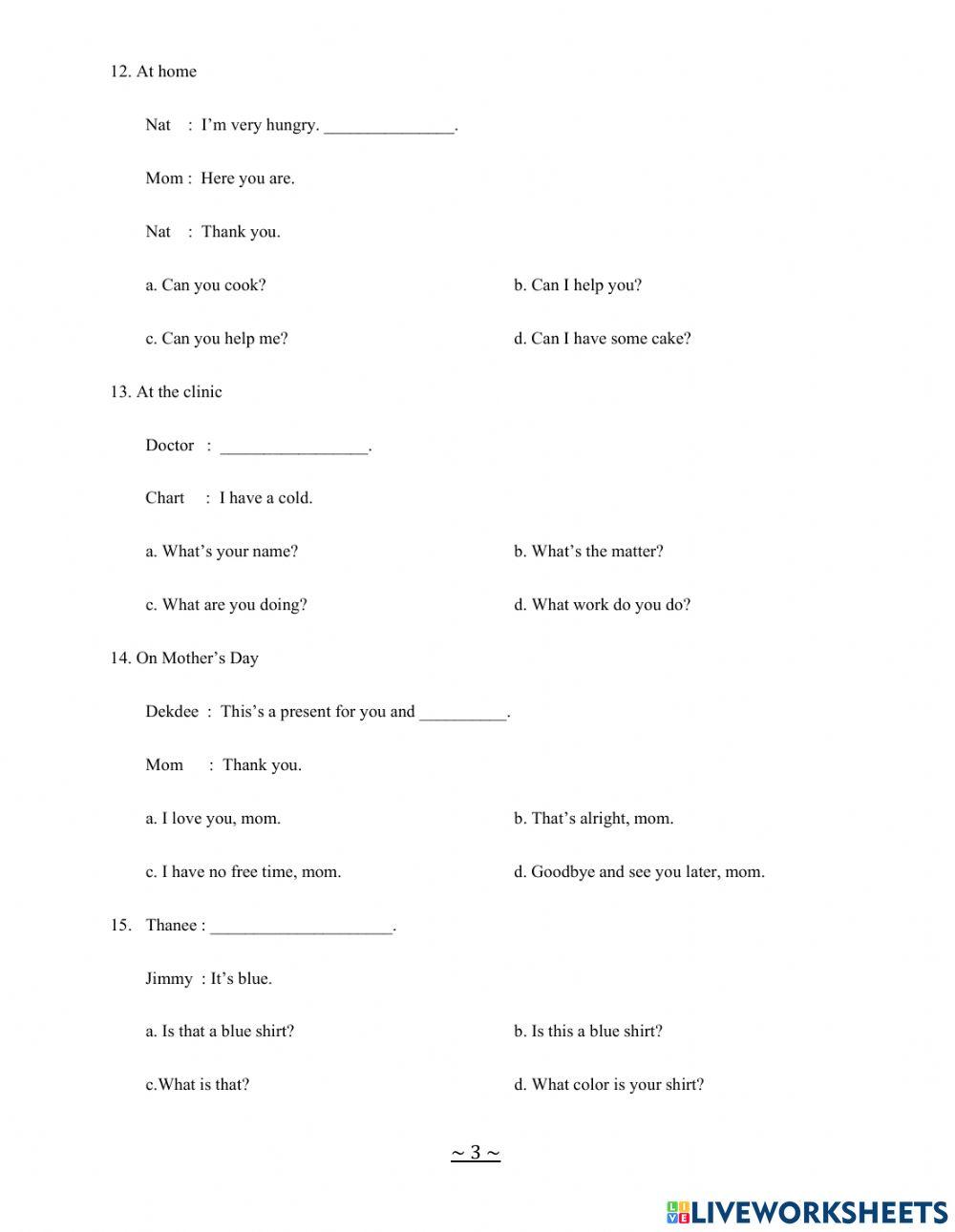 แบบทดสอบวัดความรู้ G4 ปลายภาค เทอม 2