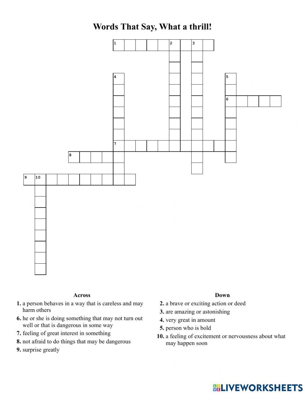 Words That Say, What a Thrill!