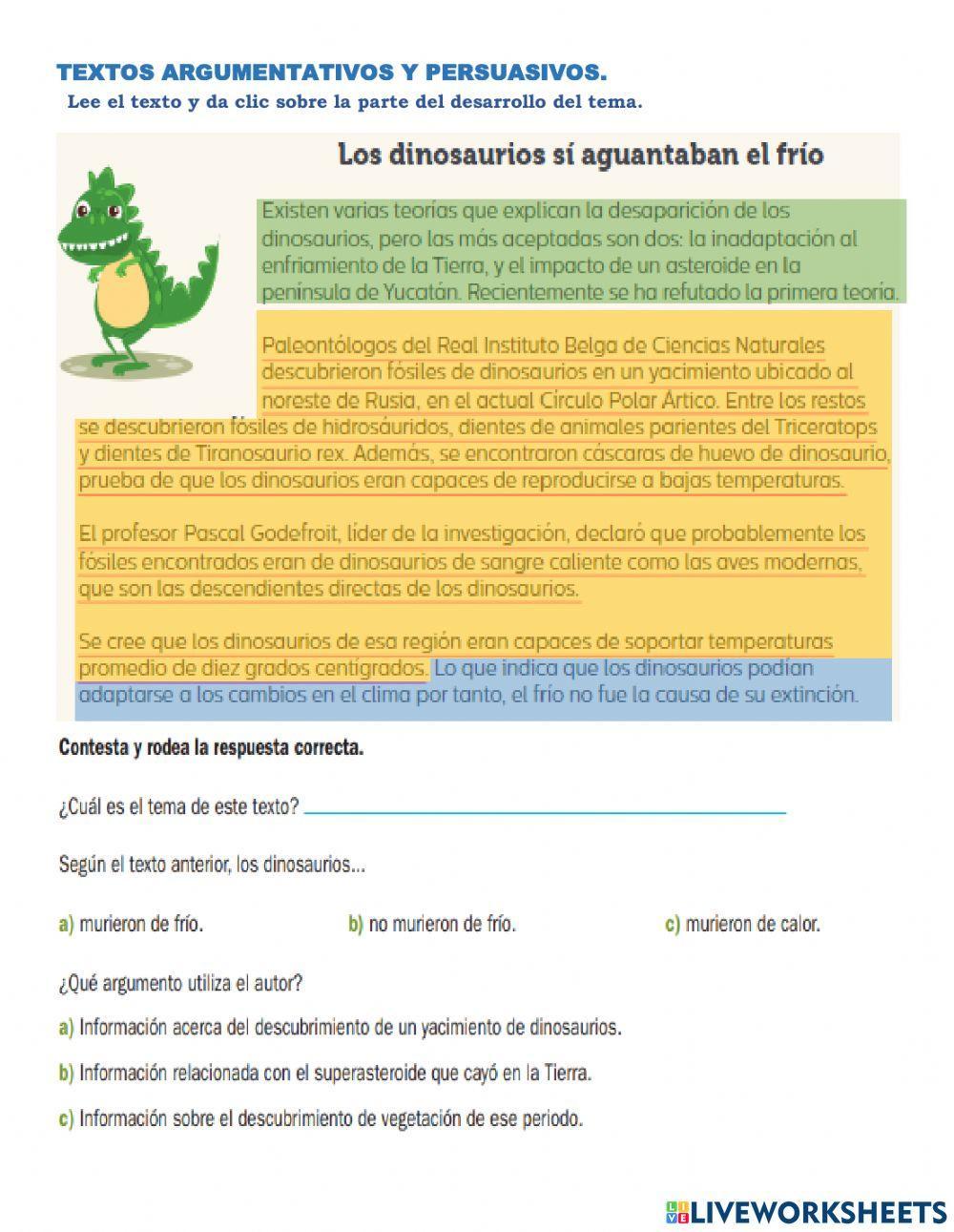 Textos argumentativos