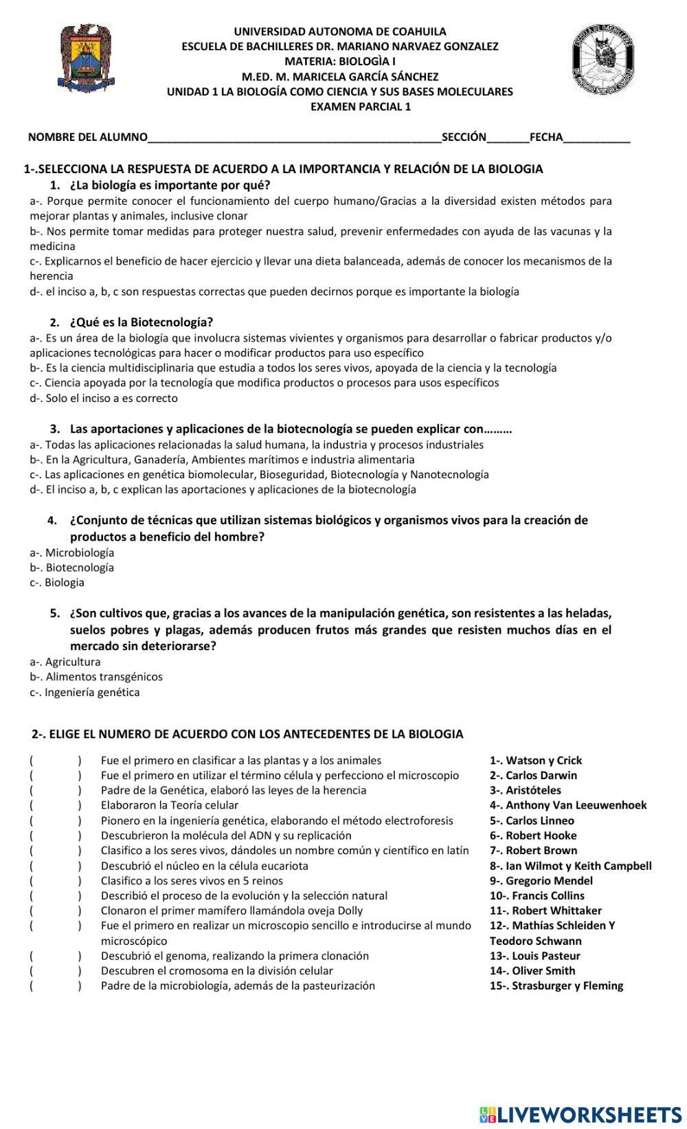 Biologia como ciencia y sus bases