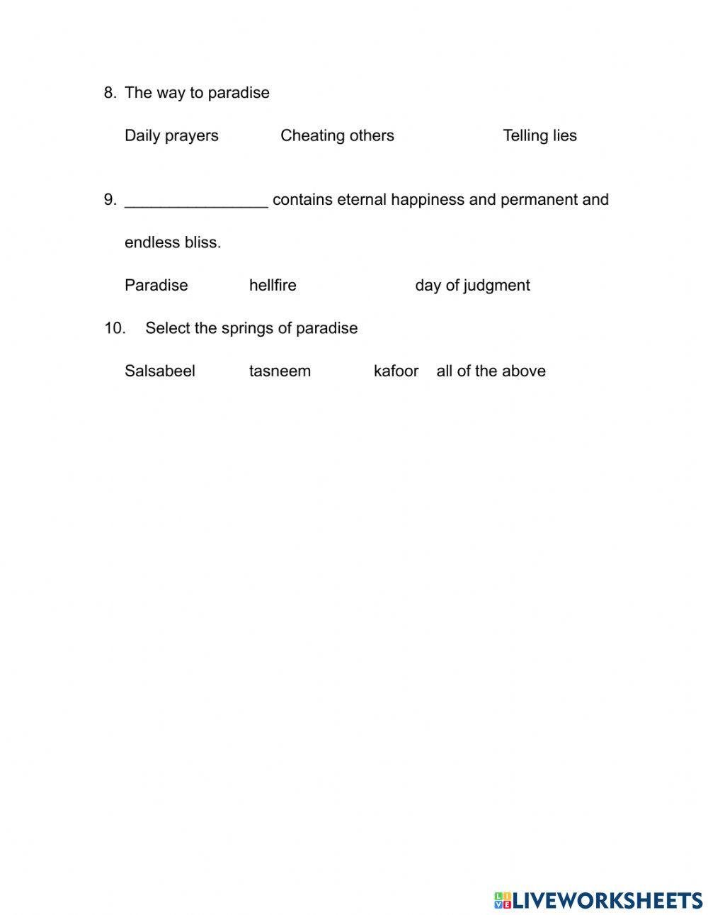 Way to paradise Part 1