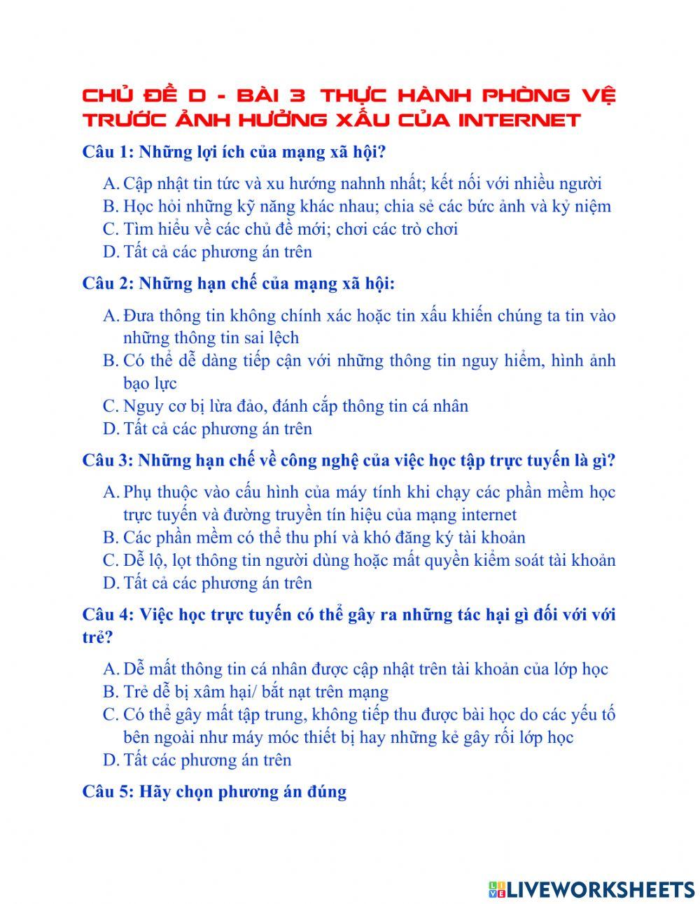 Chủ đề d bài 3 tin học 6