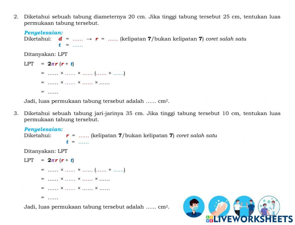 LKPD Luas Permukaan Tabung