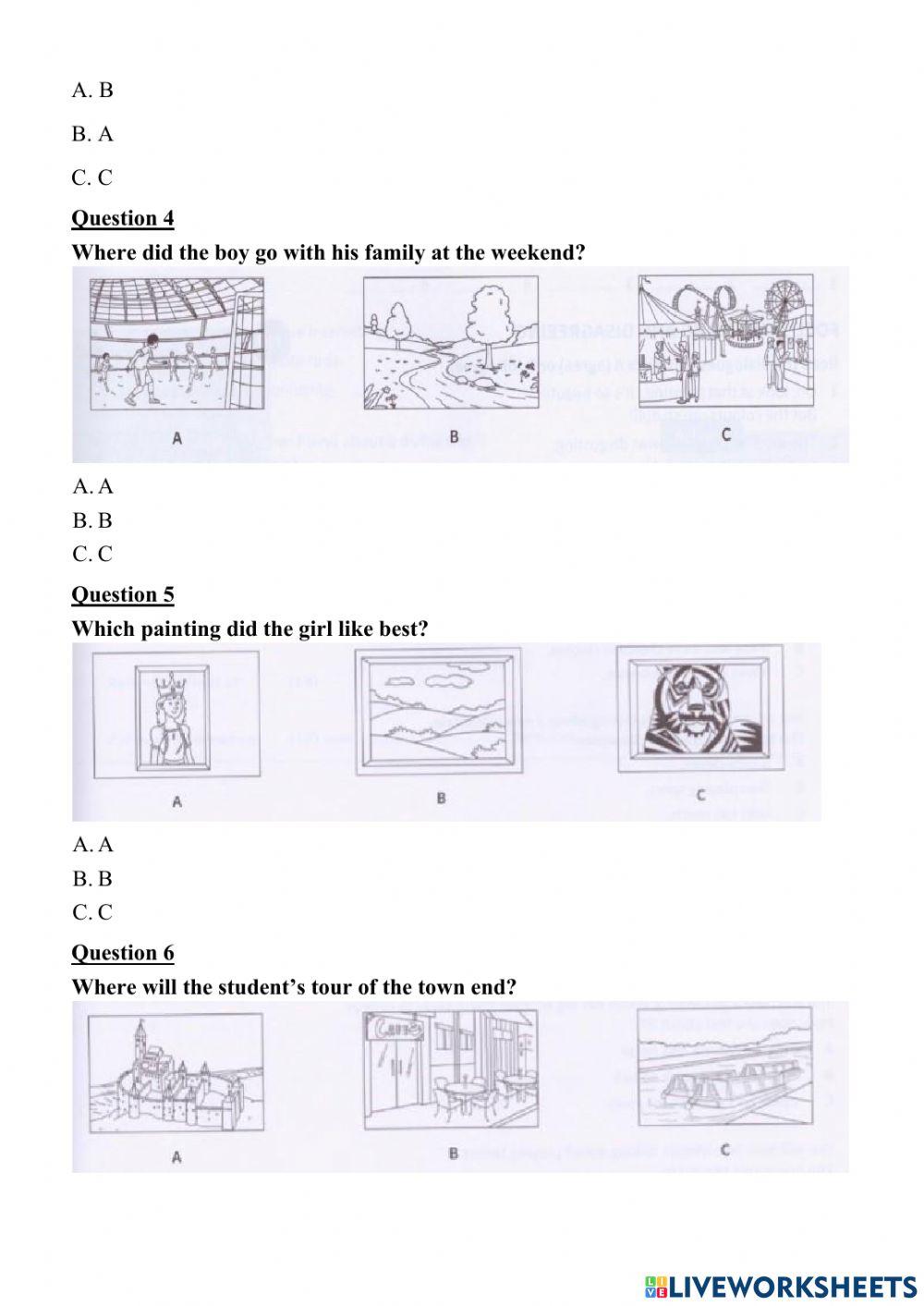 Grade 6 PET Listening 04