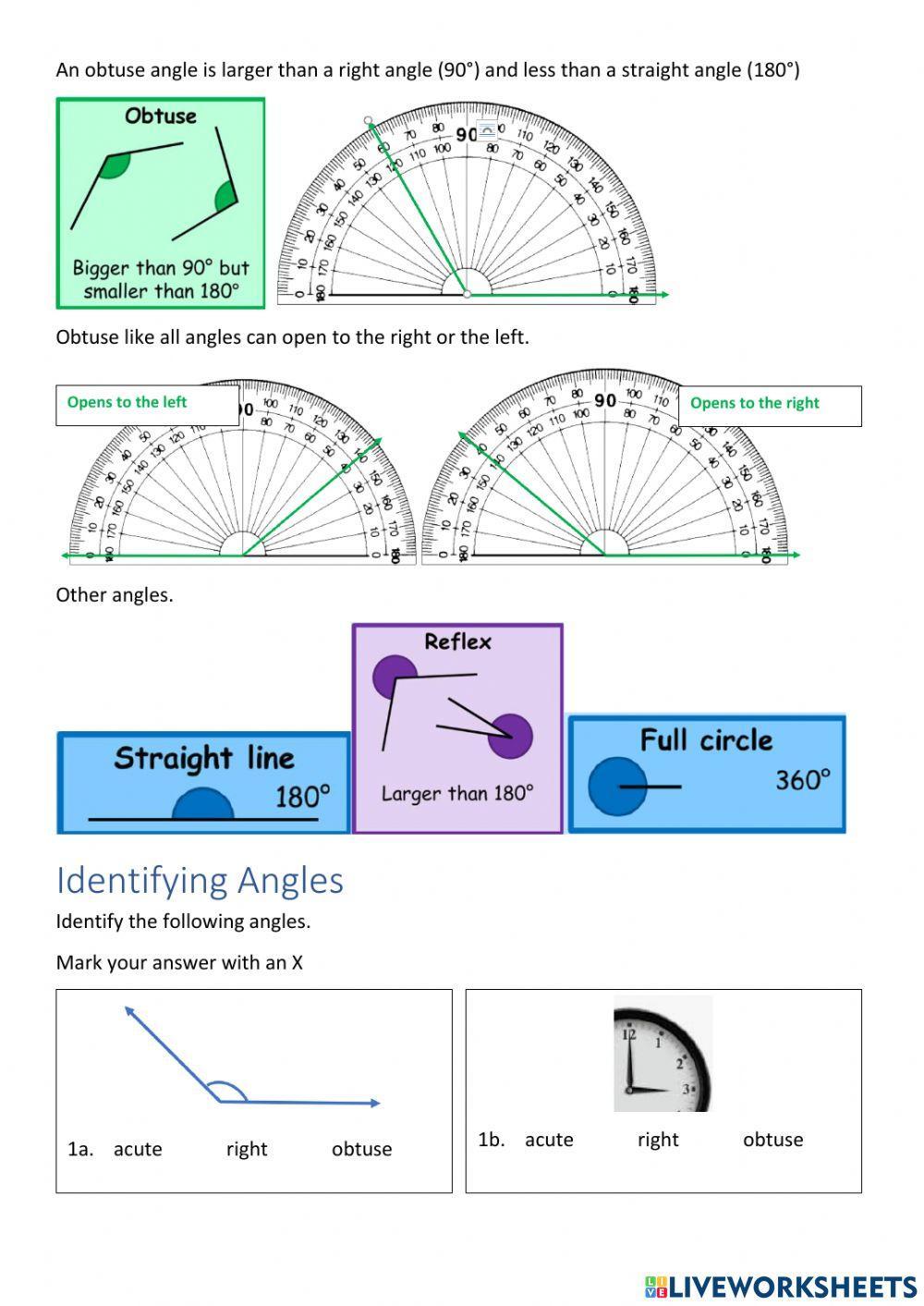CHILL5 Math Angles Identifying Types of Angles