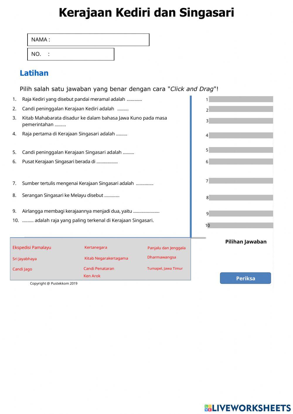 Kerajaan Kediri dan Singasari