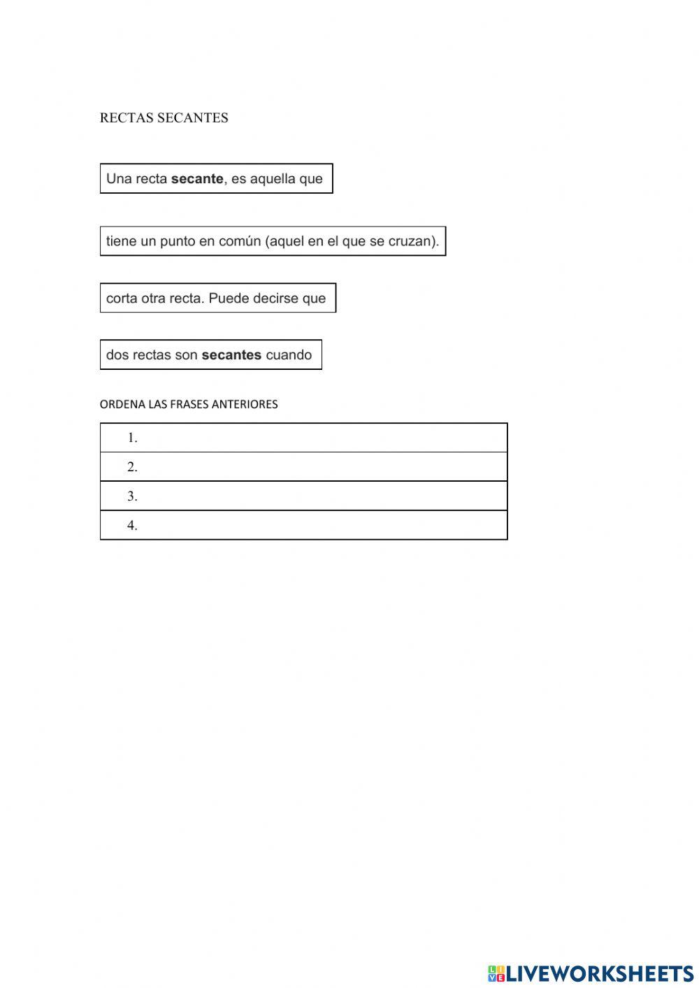 Lineas secantes y paralelas