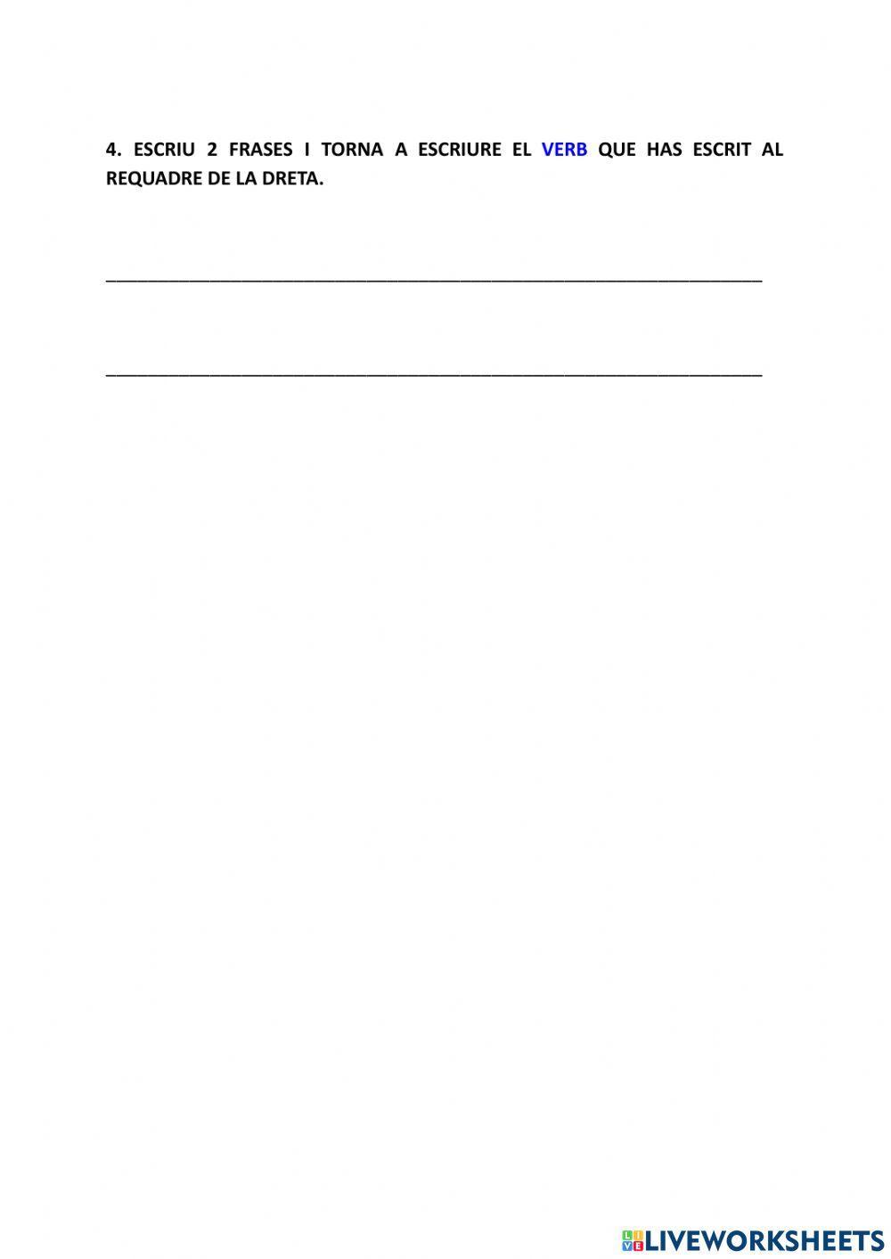 Subjecte i predicat: el verb