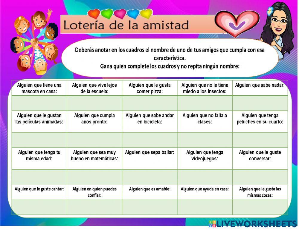 Amistad que alimenta 5to Grado