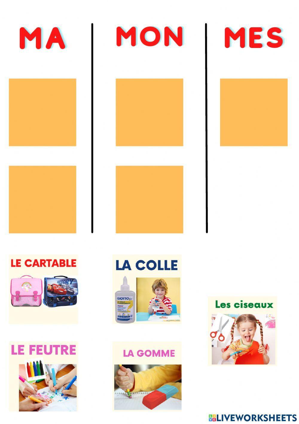 Le matériel scolaire