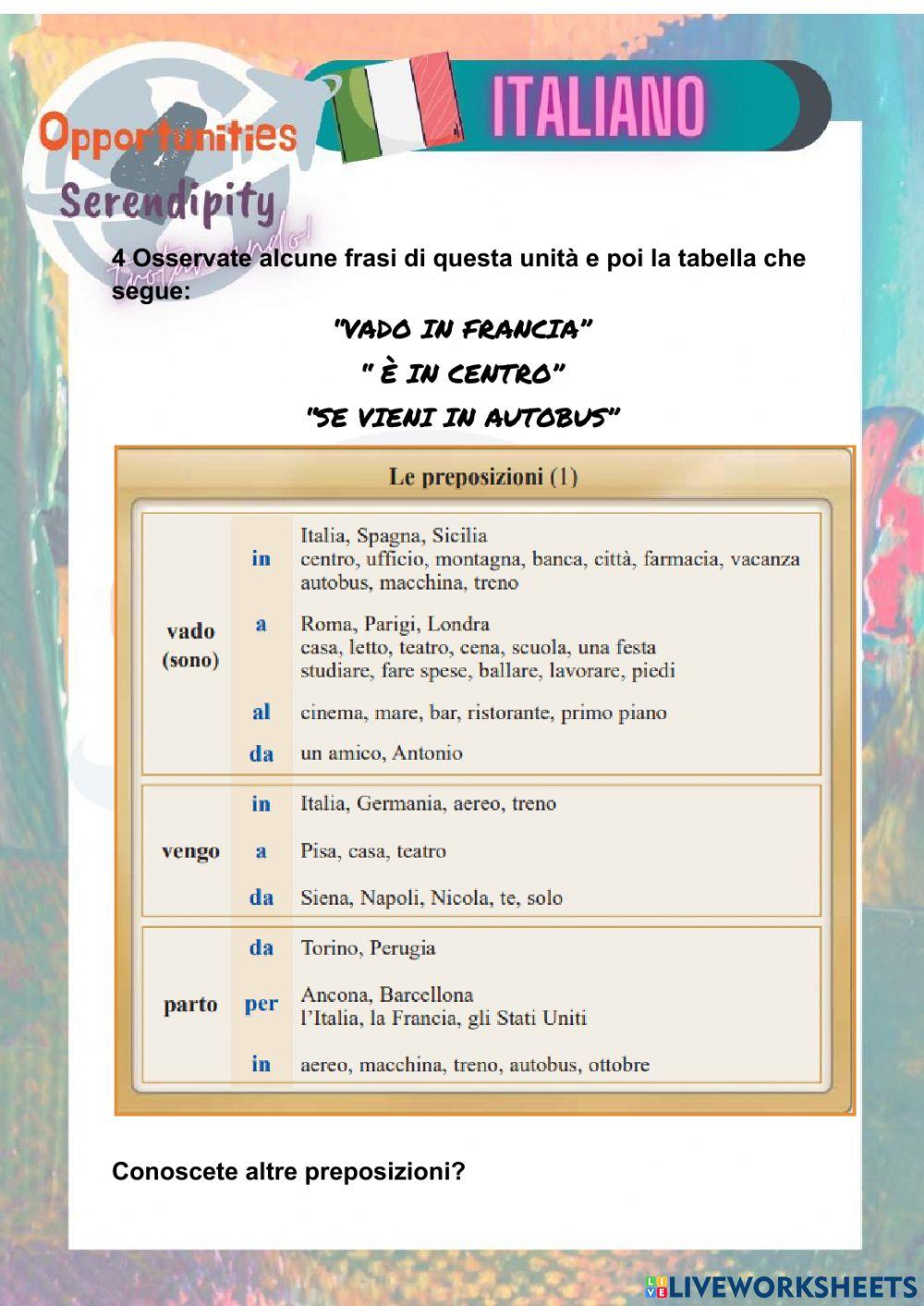 Progetto italiano clase 9