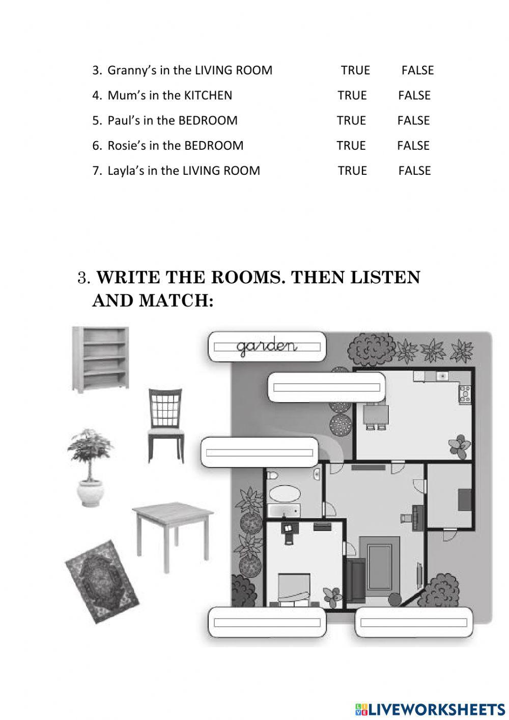 Listening: rooms of the house