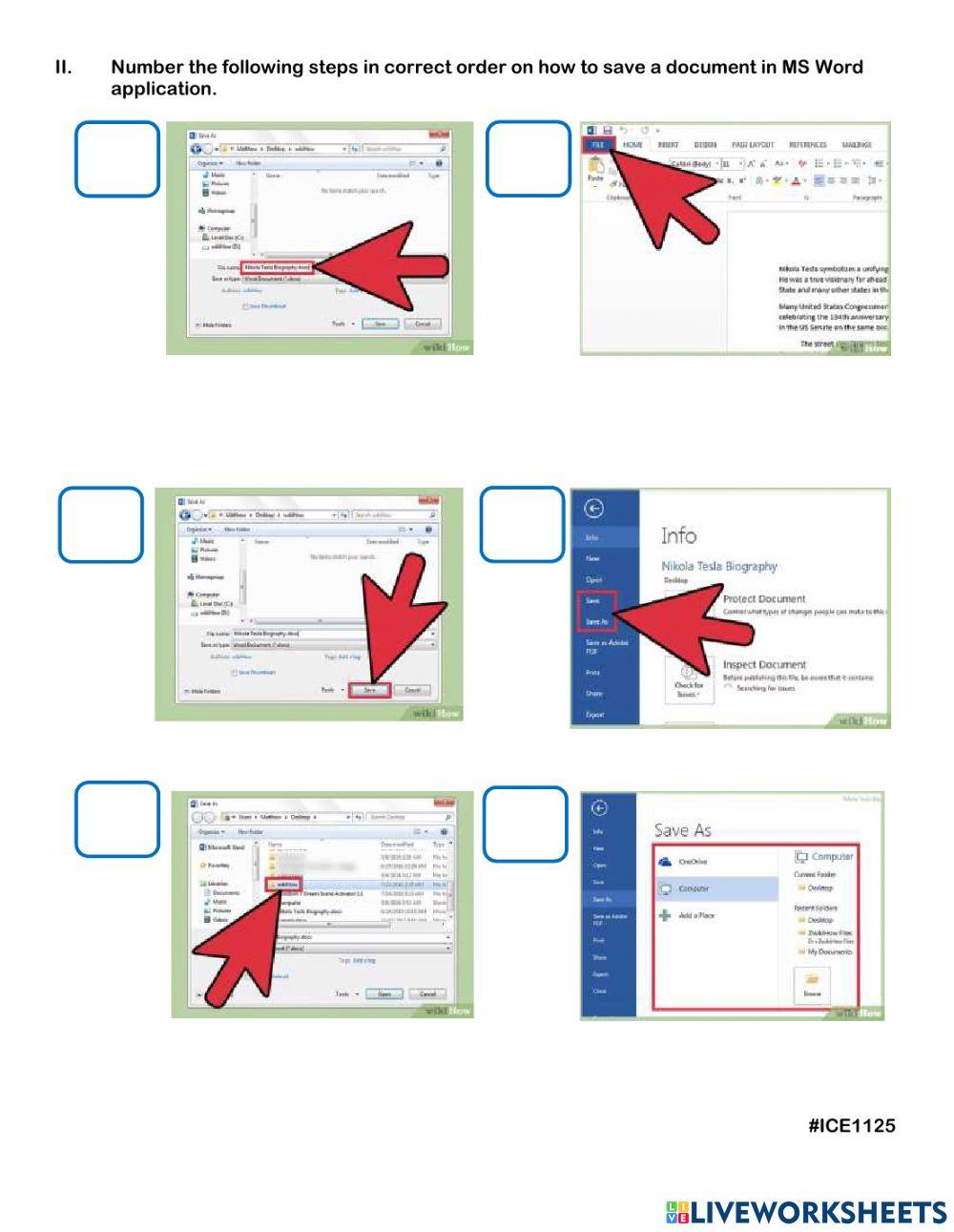 Quiz-1 Opening Saving and Closing MS Word
