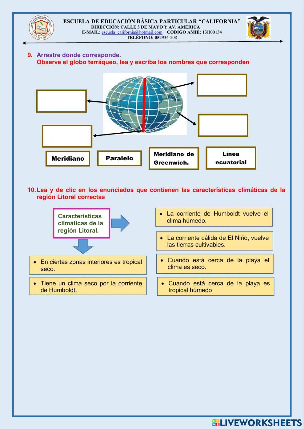 Examen de 4to. de eess del 2do. quimestre