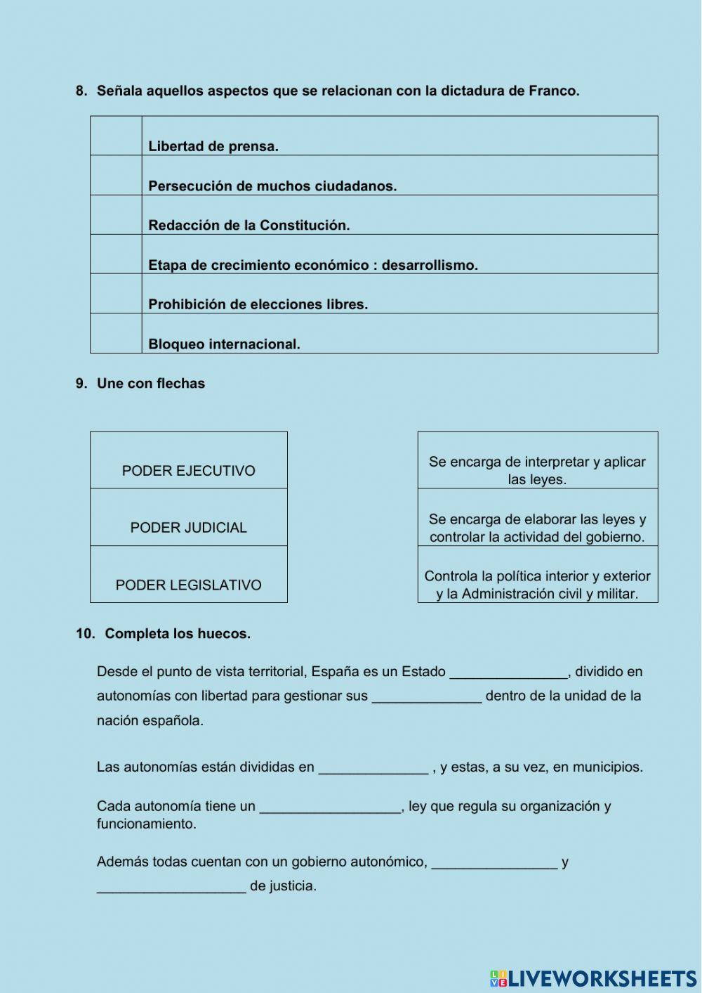 Siglos xx y xxi en españa