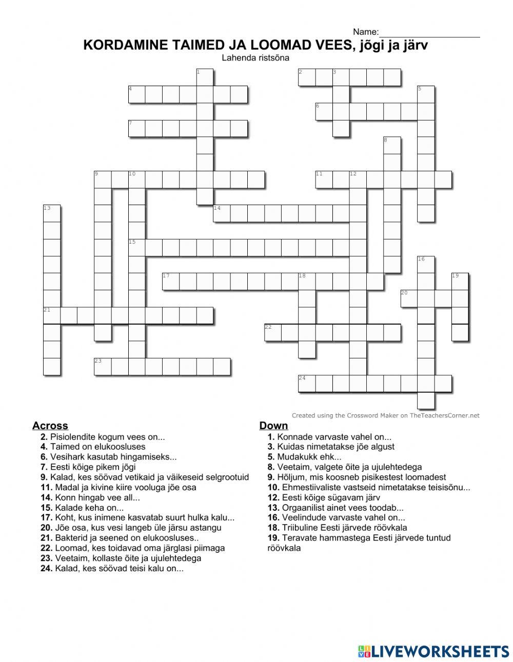 Veetaimed-loomad, järv, jõgi