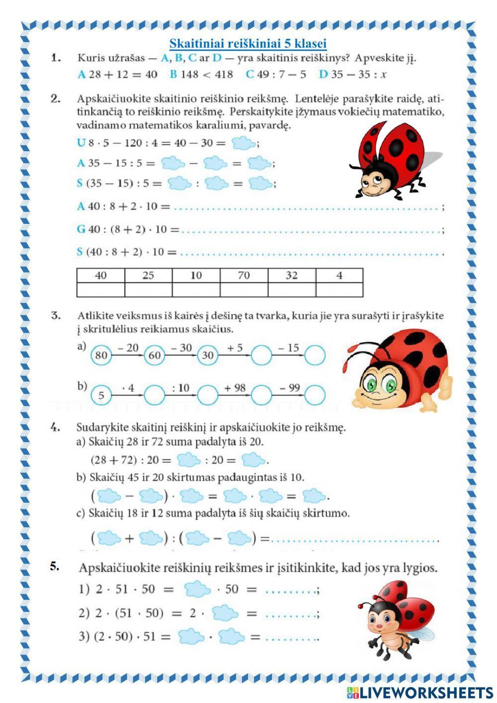 Skaitiniai reiškiniai