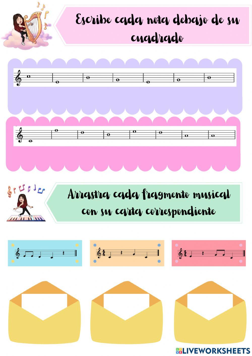 Lenguaje musical: Compases, notas musicales y reconocimiento auditivo