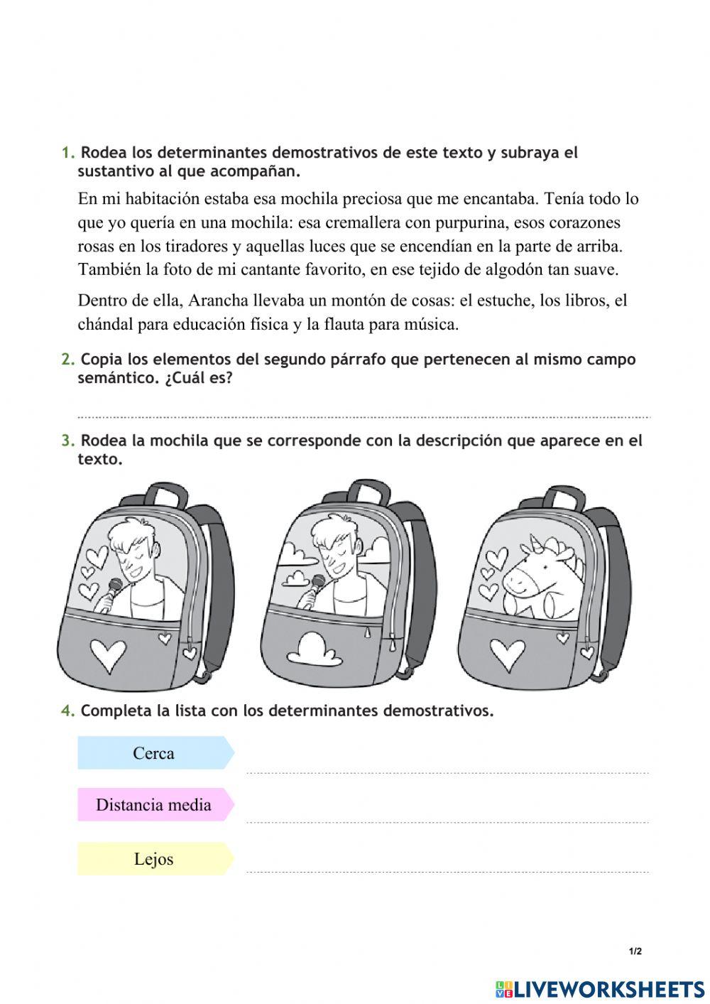 Repasa y Comprueba lo aprendido Tema 6 Lengua Tercero