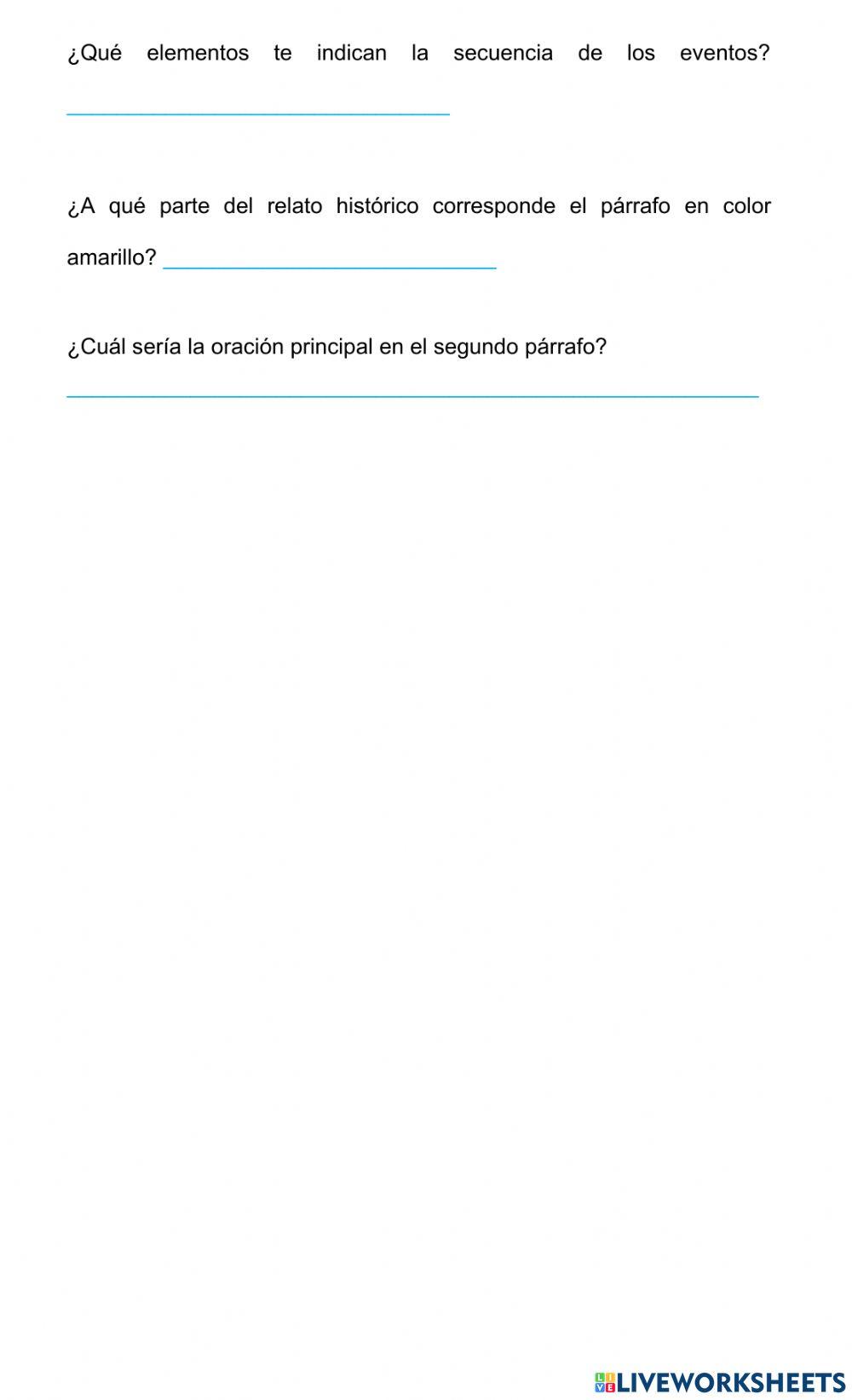 Estructura del relato histórico