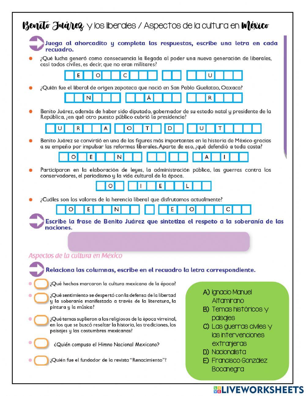 Benito Juárez y los Liberales