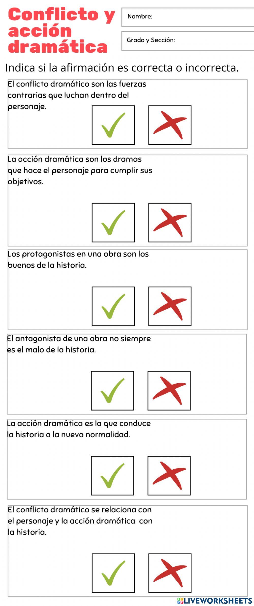Conflicto y acción dramática