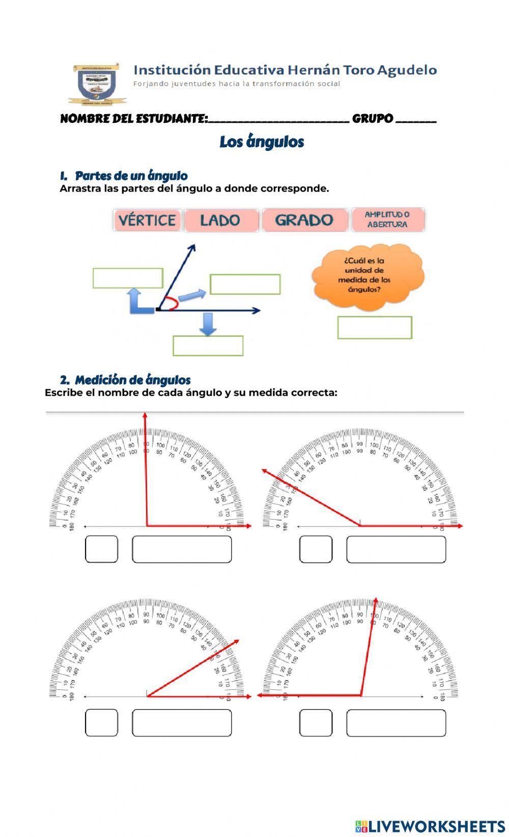 Los ángulos: medida y clasificación
