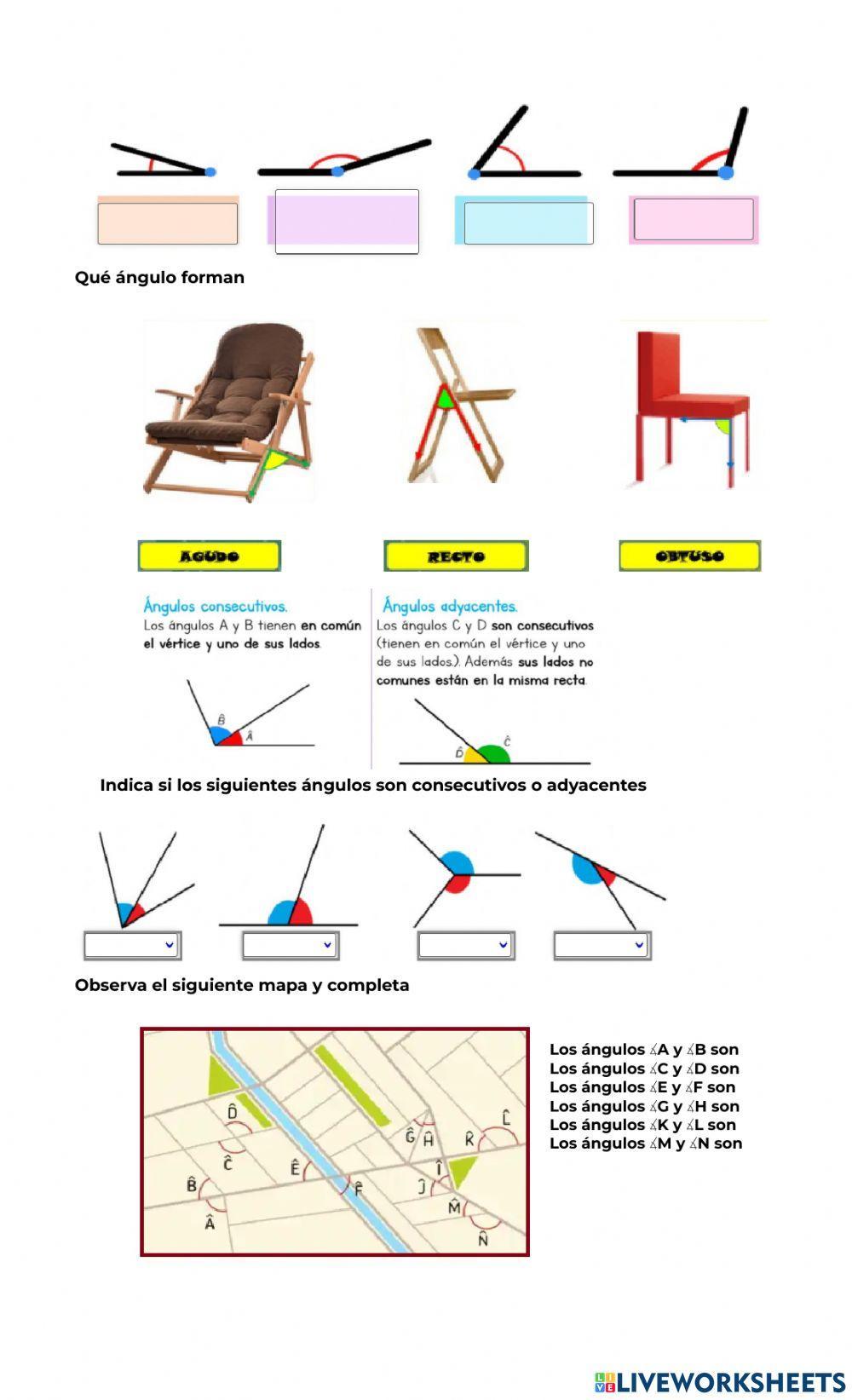 Los ángulos: medida y clasificación