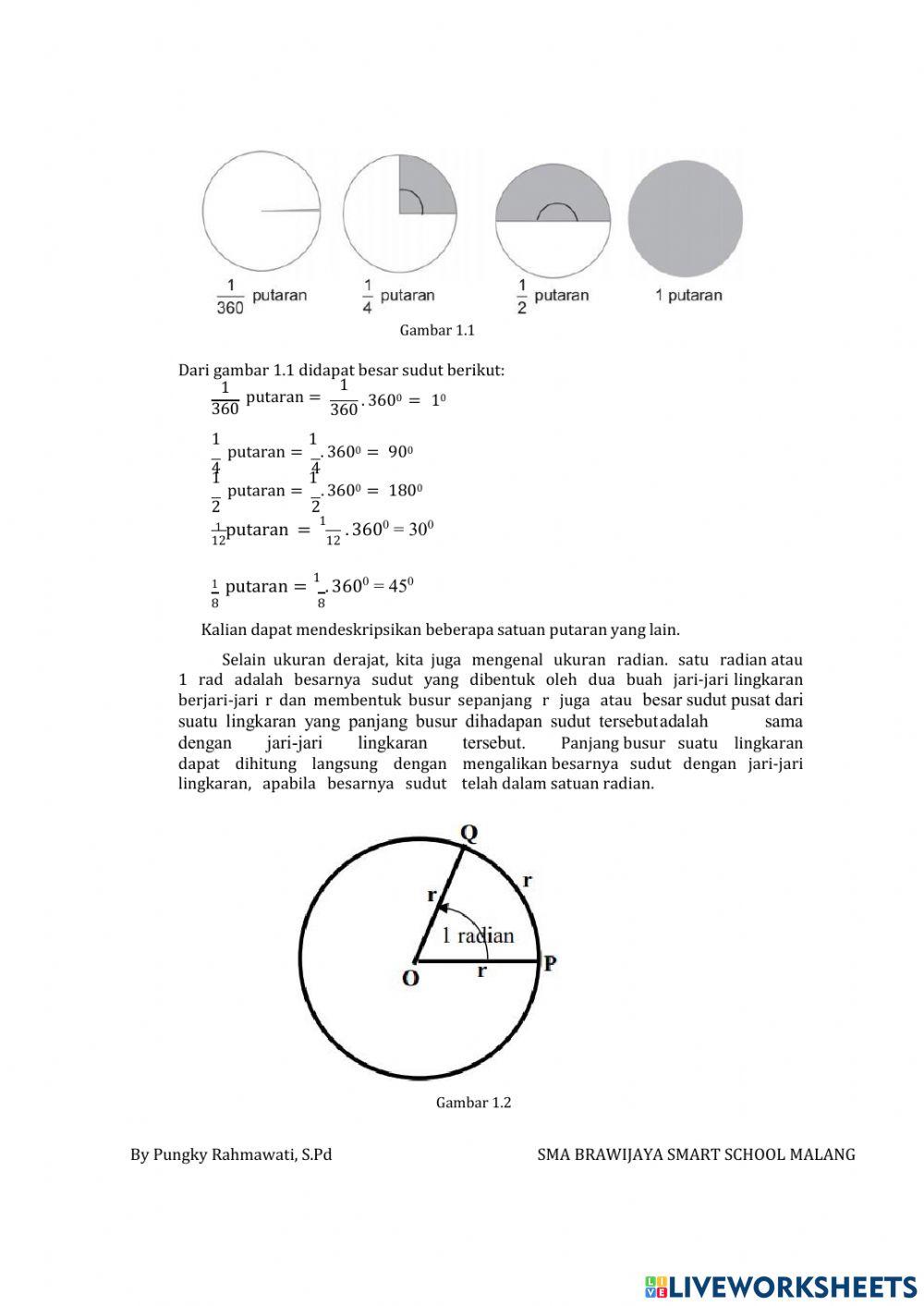 LKPD Ukuran Sudut dan Konsep Sudut